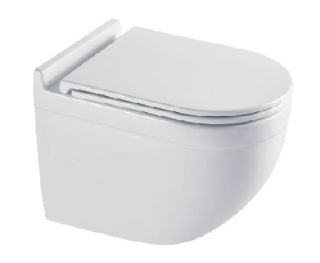 Подвесной унитаз Azario Fora AZ-0017-UQ1 безободковый белый